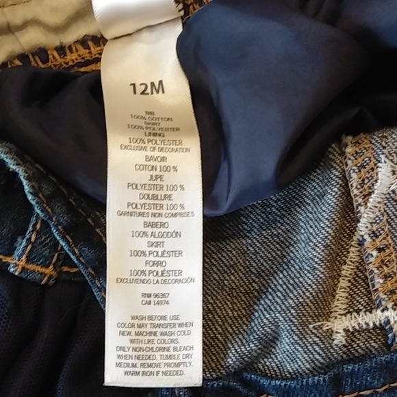 OshKosh B’gosh Blue Jean Overalls Tutu - Picture 6 of 7